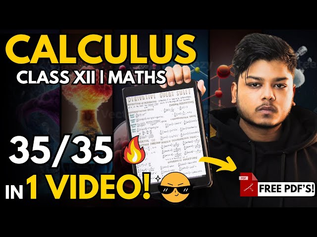 Calculus in 1 Day 😱 Score 35/35 😎 Class 12 Maths Boards 25