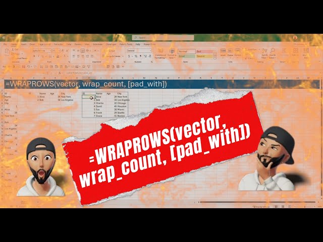 How to use the WRAPROWS Function in Excel / Transform Messy Data into Perfect Tables in Seconds!