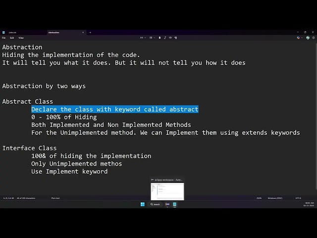 Abstraction in Java