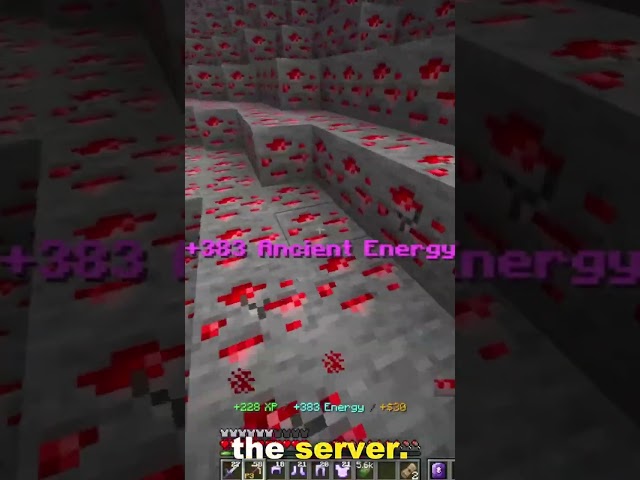 the ore breaks before the server says so — my server's own client mod