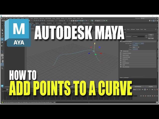 Autodesk Maya How To Add Points To A Curve