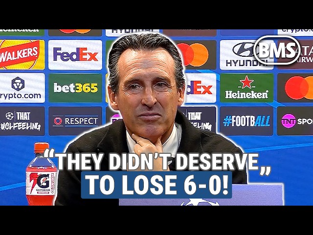 EMERY: “THEY DIDN'T DESERVE TO LOSE 6-0!” 😳 Aston Villa 6-0 Fenerbahçe 🏆 Champions League