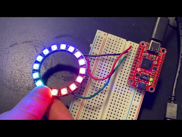 Testing FT232H with NeoPixels on Windows PC
