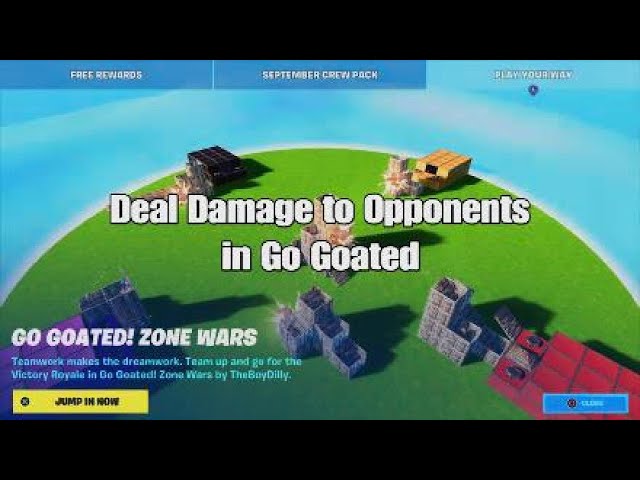Deal Damage to Opponents in Go Goated - Fortnite Play Your Way Quest - Challenge Guide and Tips