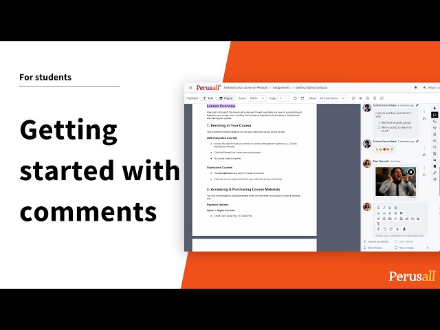 Getting Started With Comments | Students