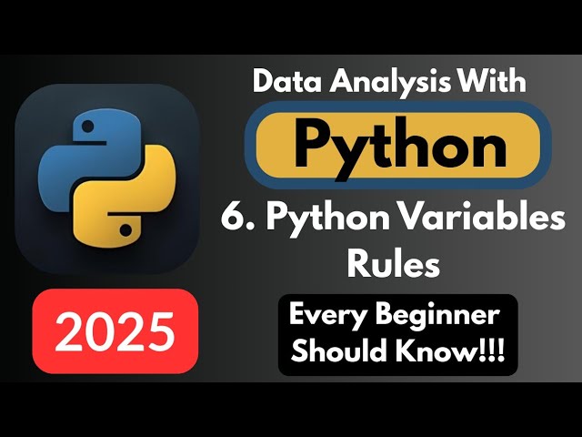 Python Variables: Rules Every Beginner MUST Know