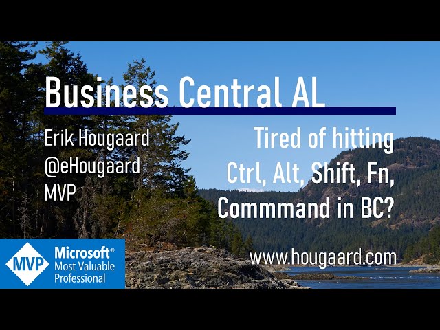 Tired of hitting Ctrl, Alt,  Shift, Fn, Command in Business Central?