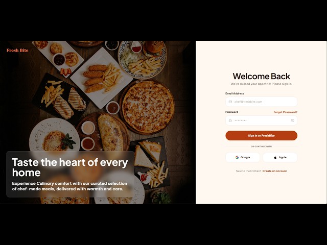 FreshBites - React & Tailwindcss | Internship Project | Deployed on Vercel