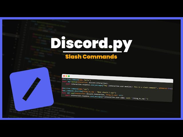 [NEW] Slash Commands in Less than 10 Minutes Using Discord.PY