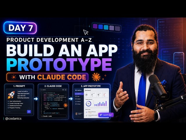 Day-7: Build an App Prototype with Claude Code 🚀 | Product Development A-Z