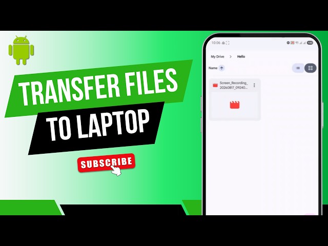 How to Transfer Files from Mobile to Laptop