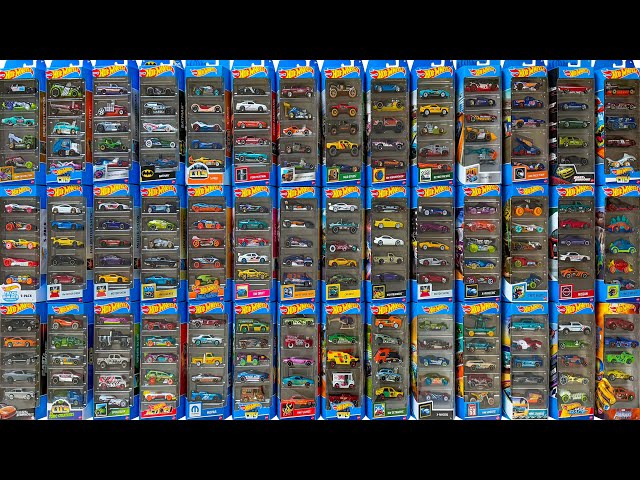 Abriendo 42 paquetes de 5 Hot Wheels - ¡210 autos!