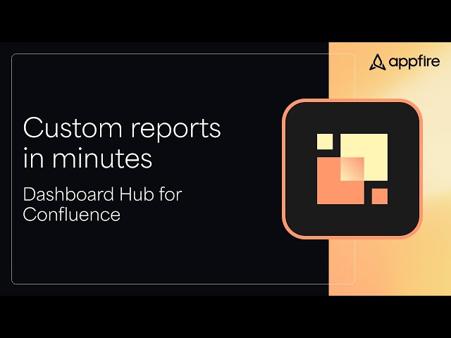 Build custom dashboards in Confluence with Dashboard Hub