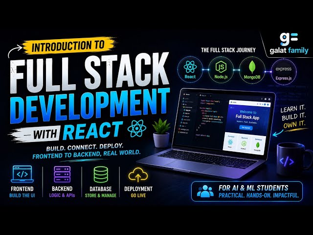 Full Stack Development Explained: Frontend, Backend & Databases | React @TeamGalatFamily1 