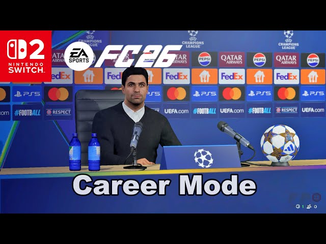 FC 26 Nintendo Switch 2 Career Mode Gameplay (Manager)
