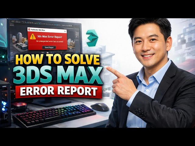 How to SOLVE 3DS MAX ERROR REPORT (Step by Step)