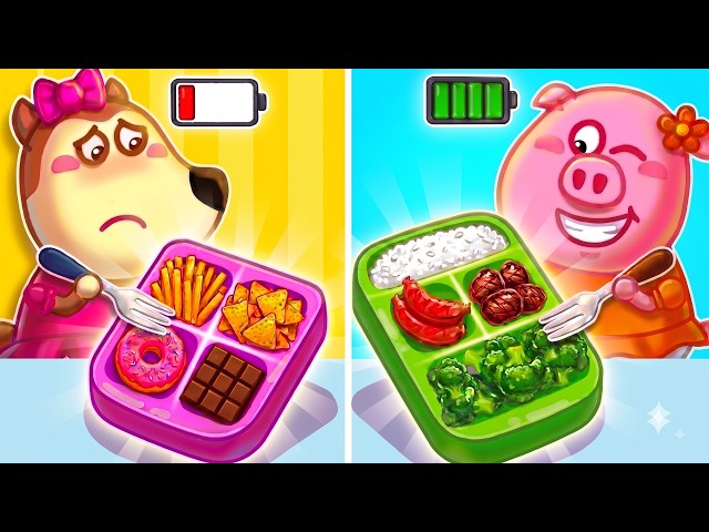 Lunchbox Battle: Healthy vs Unhealthy Snacks! | Wolfoo Life Lessons for Kids