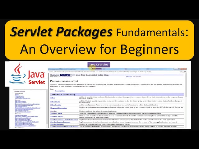 Servlet Packages Fundamentals: An Overview for Beginners