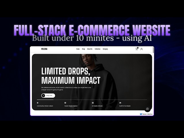 I Built a Full-Stack E-commerce Website using AI in 10 Minutes | Hostinger Horizons
