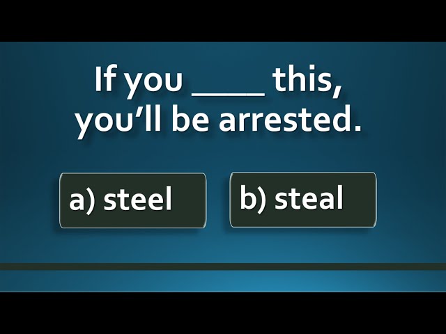 Confusing words in English | English Vocabulary Test