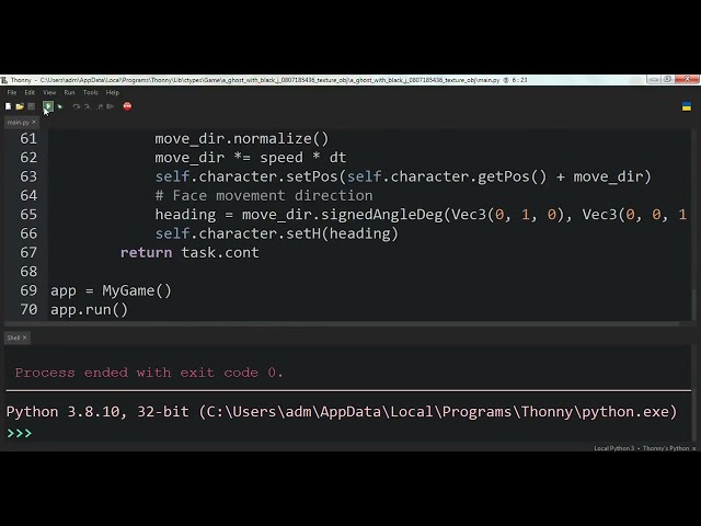 Trying to make 3d games in python💀
