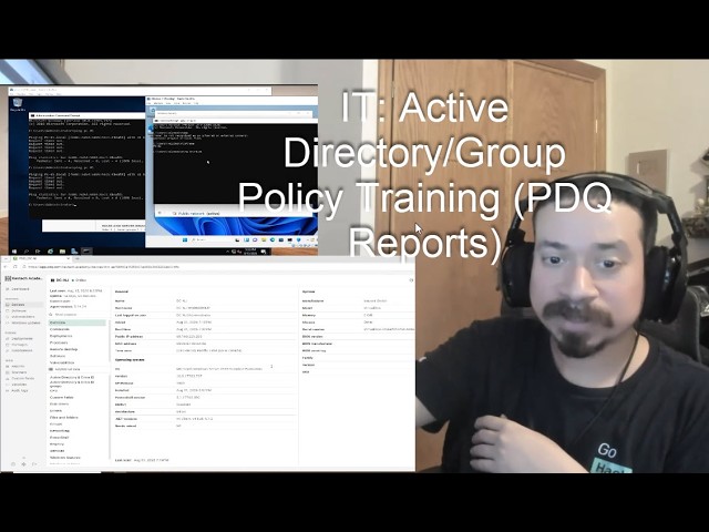 IT: Active Directory/Group Policy Training (PDQ Reports)
