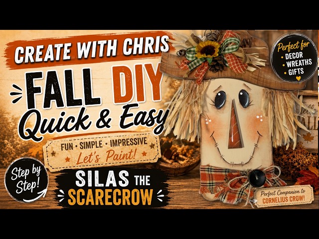 DIY Silas Scarecrow - So Simple Acrylic Tutorial by Chris Haughey