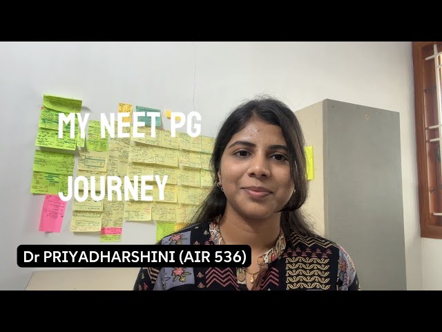 MY NEET PG JOURNEY-strategies and schedules | AIR 536 (NEET PG 2025)