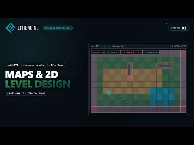 Design 2D Tilemaps with utiLITI & Java (Zero Hardcoding!) | LITIENGINE Masterclass #03