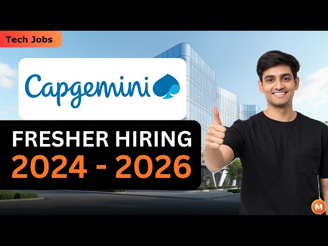 Capgemini Hiring Freshers 🔥 Software Engineer Jobs for 2026 Batch