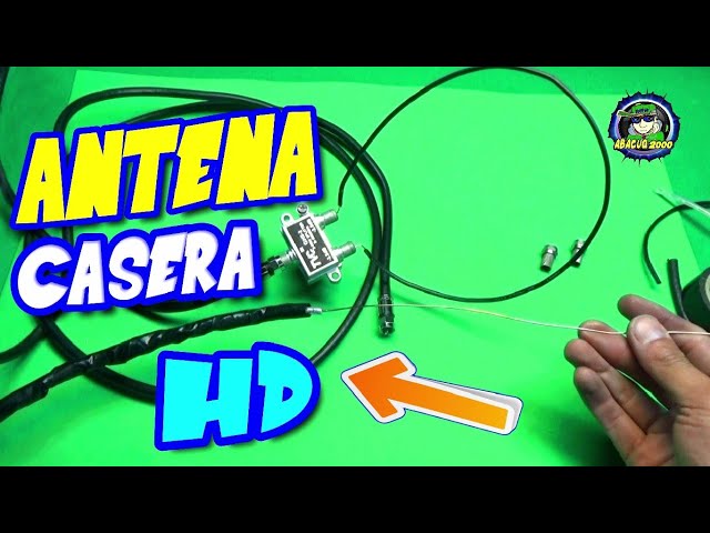 COMO HACER ANTENA CASERA HD PARA TV DIGITAL & TV NORMAL TUTORIAL FÁCIL - abacuq2000