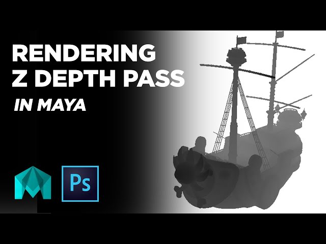 How To Render Z Depth Pass [AOV] in Maya - Tutorial