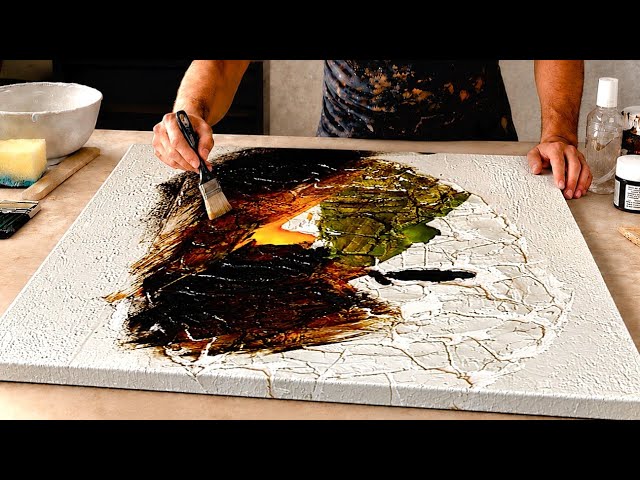 Mastering 3D Textured Art with Abstract Acrylic Painting & Palette Knife Techniques