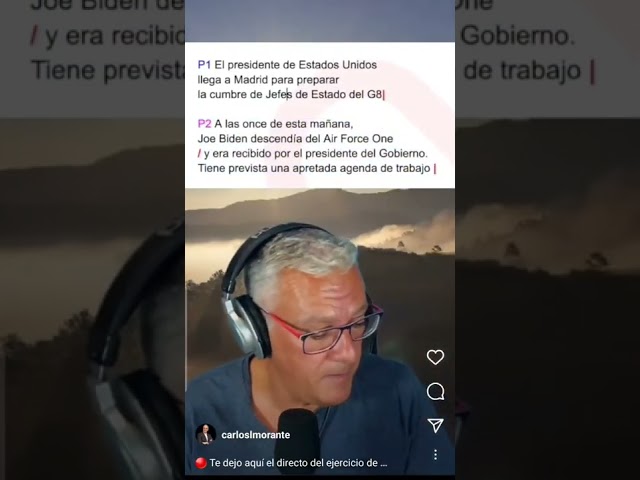 Ejercicio de locución de titulares con sintonía para periodistas.