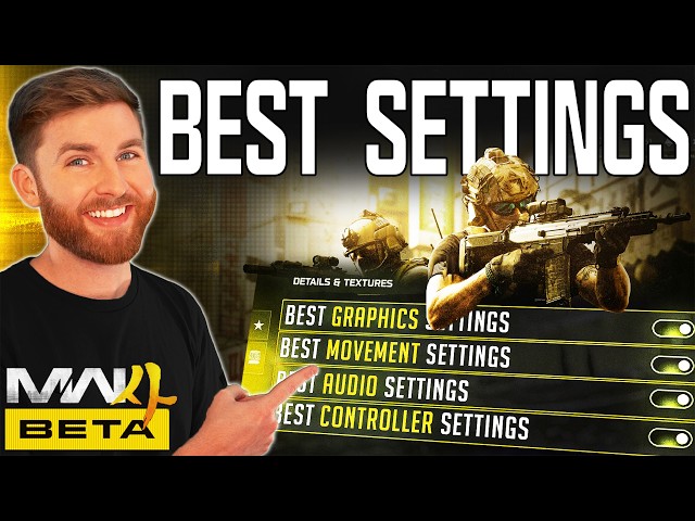ULTIMATE MW4 BETA SETTINGS GUIDE! (I PLAYED EARLY) Modern Warfare 4 Graphics, Controller, and More!