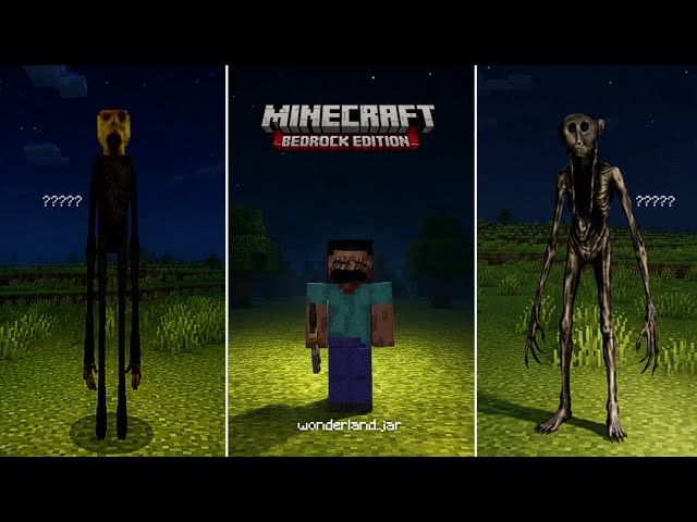 10 Minecraft Horror Mods For BEDROCK/POCKET EDITION | Minecraft Horror Mods For Bedrock Edition
