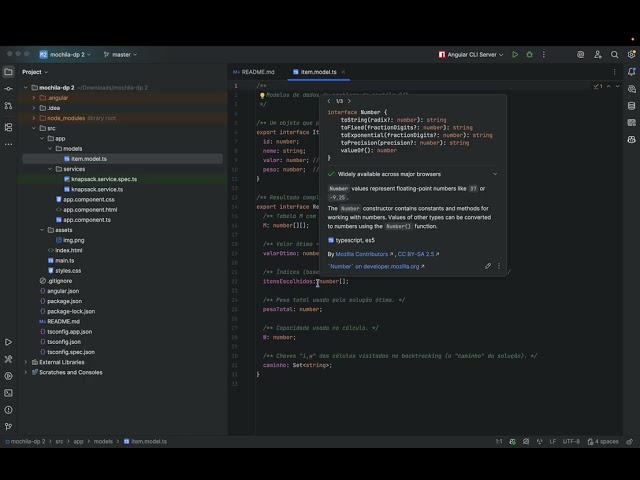 Programação dinâmica - Knapsack