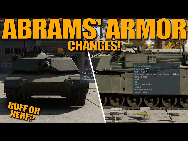 The ABRAMS' GOT ARMOR CHANGES in the DEV! BUFF OR NERF?- War Thunder