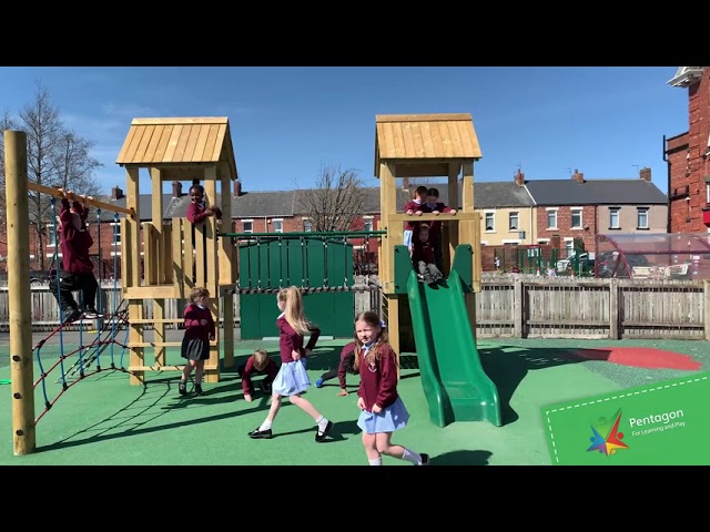 Active Play Area At St Bede's Primary School