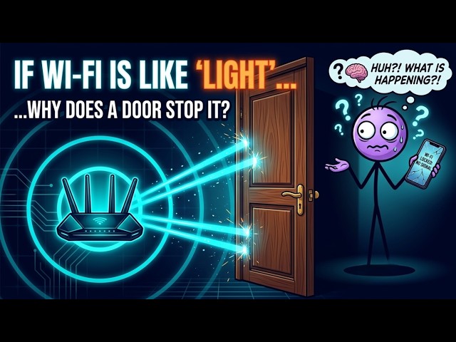 How Wi-Fi Actually Works — Wi-Fi Is Light! (Simple Animated Explainer)