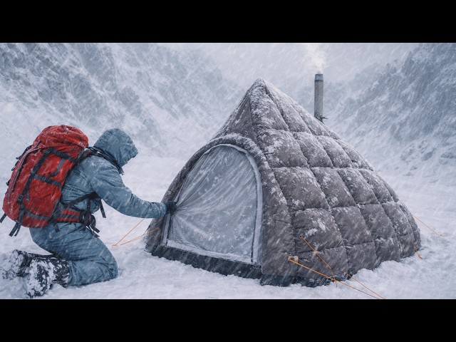 2 Day Survived insulated Tent with NO POWER | Extreme Off Grid Winter Life