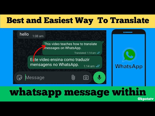 How to Translate Chat, Message within Whatsapp translator