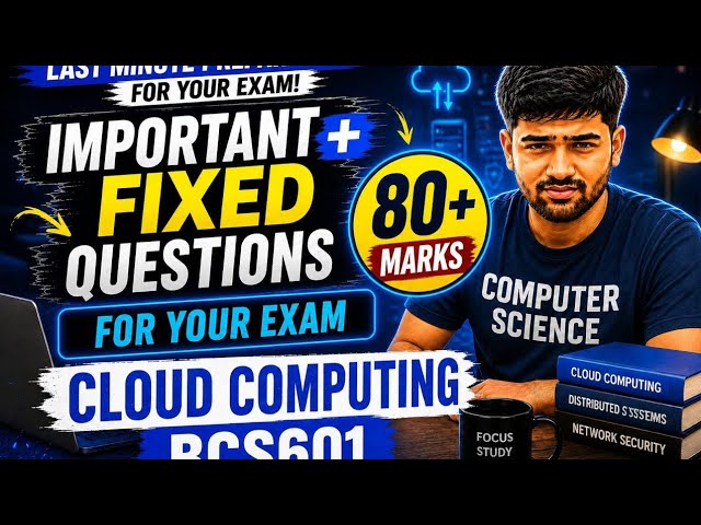 BCS601| Cloud Computing Pakka Questions 🔥 | Important & Fixed Questions for VTU Exams |6th Sem CSE