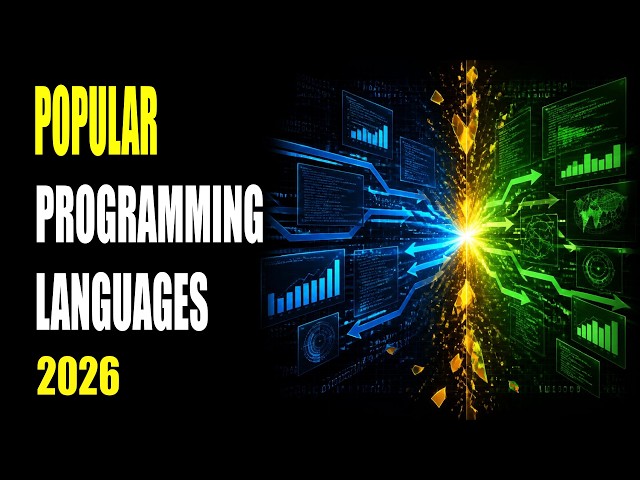 Most Popular Programming Languages 1980 - 2026 | Bar Chart Race