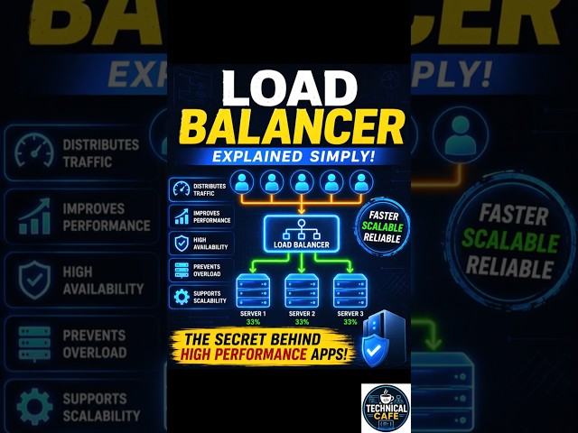 Load Balancer Explained in 90 seconds | System Design for Beginners | High Level Design (HLD)