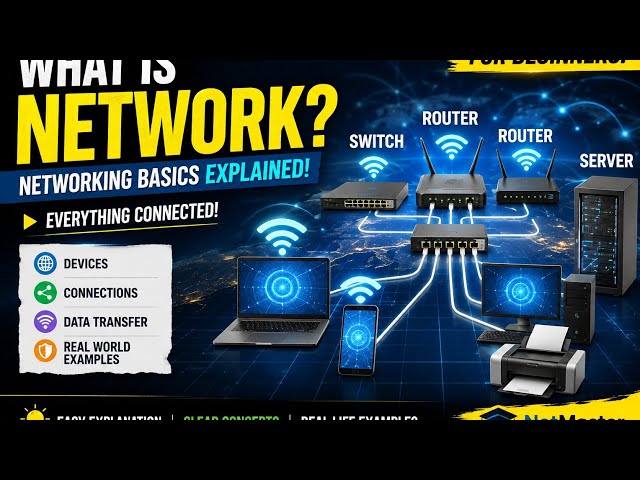  What is a Computer Network? 🌐 Networking Basics Explained for Beginners | Net Master Academy