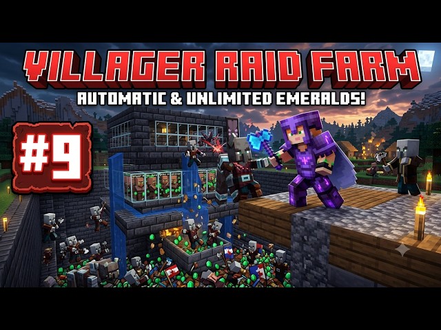 🔥 Minecraft Survival World Episode 9 | Blaze Farm Complete & Outpost Raid! ⚔️ | Hindi Gameplay