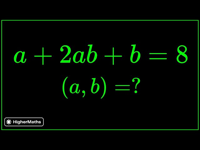 No One Can Find All Possoble Values | Olympiad |  Algebra | #premaths