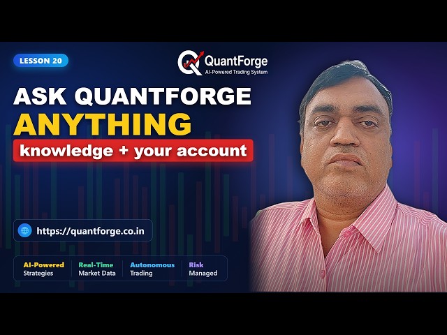 The assistant — ask QuantForge anything