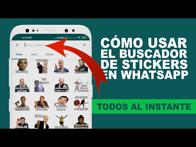 How to use the WhatsApp sticker search engine